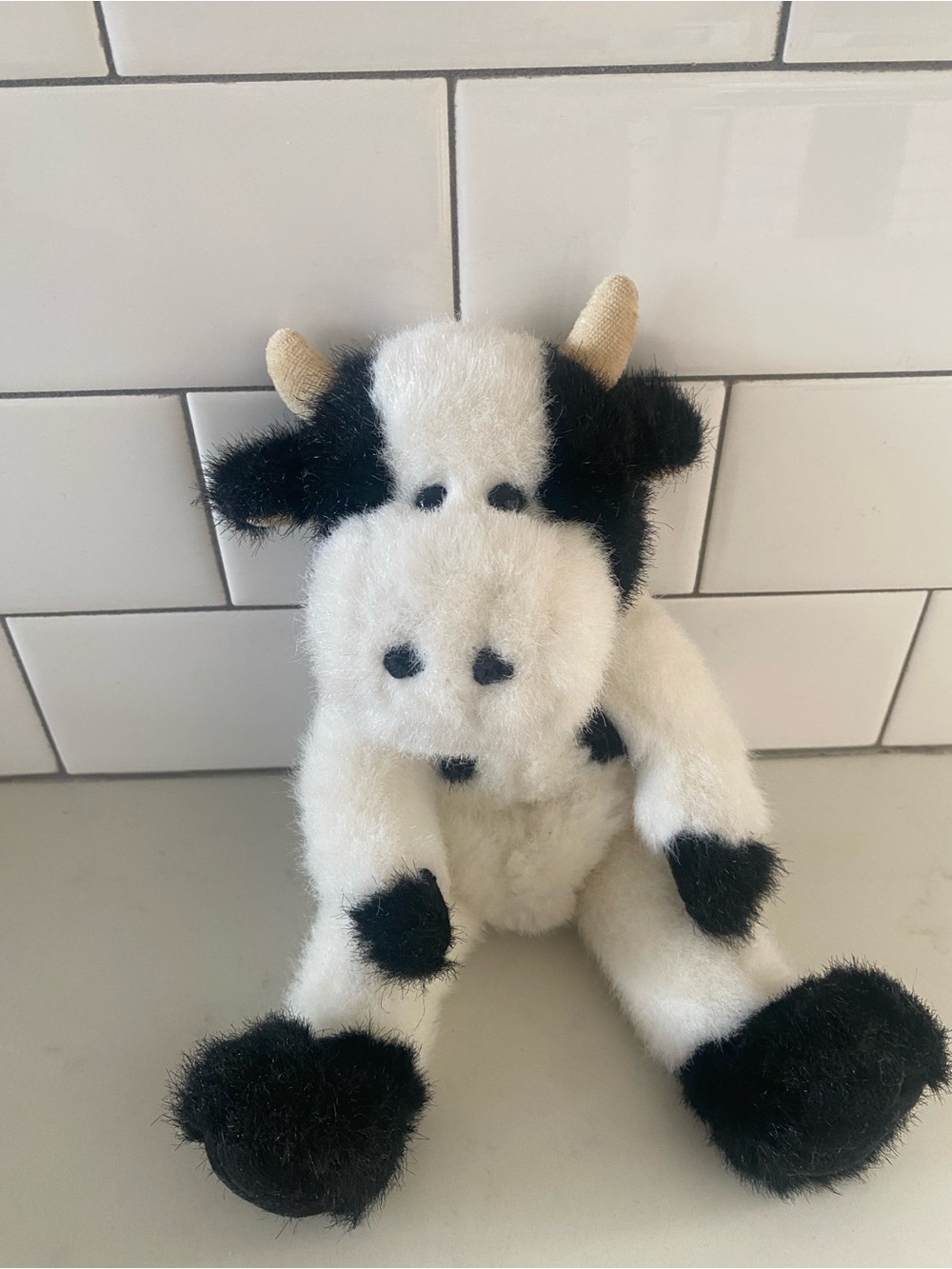 Boyd’s Bears Vintage Bessie Moonstein Holstein Cow Stiffed Animal Plush